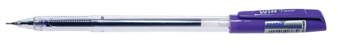 Ручка гелева WIN (FLOWER), чорнила фіолетові